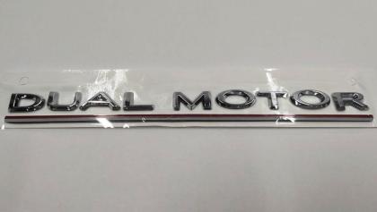 Emblem DUAL MOTOR Metall-Kofferraumdeckel NEU China Tesla Modell X 3 Y 14848