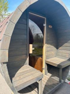 Ausstellungsstücke Fasssauna Whirlpool Hotube Mobile Sauna