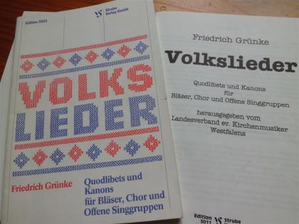 36 VOLKSLIEDER Quodlibets Kanons