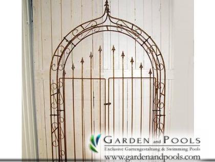 Rosenbogen mit Tür Pergola Rosenbögen Rund oder Lilie Spitze