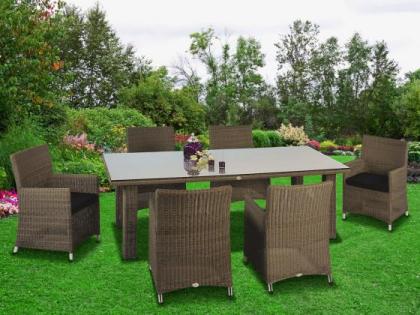 Das Besondere finden. Polyrattan Essgruppe