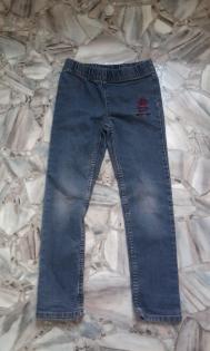 Mädchen Jeggings Blaugrau Größe 128