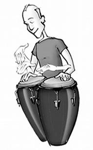 Congakurse verschiedene Niveus Trommelkurse Bodypercussion und mehr.