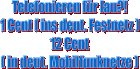 Telefonieren für nur 1 Cent in der Minute