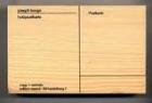 Holz- und Filzpostkarte von Beuys für 25 - EUR
