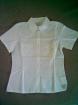 WEISSE KURZÄRMELIGE BLUSE 36/38 NEU