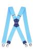 Herrenhosenträger Form X 3 5cm 120cm 4 starke Metallklipps regulierbar elastisc