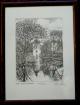 Schloss Borbeck feine alte Grafik B075