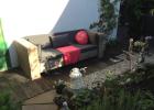 Schönes Lounge Sofa aus Bauholz
