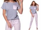 SENSIS HANNAH Pyjama Nachtwäsche lange Hose T-Shirt aus 100 Baum