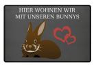 Fussmatte für Kaninchenfans Kauf auf Rechnung