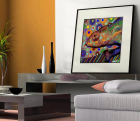 Neo Pop Art Print Chamäleon 60x60 versandkostenfrei