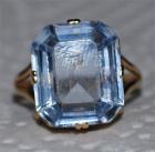 Blautopas Ring 585er Gelbgold