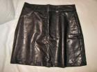 Brauner Minirock Lederimitat Gr. XS