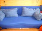 Blaues Schlafsofa zu verkaufen