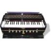 Indische Musikinstrumente harmonium Shrutibox tabla santoor
