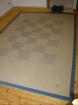Großer Teppich 200x290cm Sisal-Look blau/natur