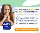 Sofort-Kredit ab 4 49 zur freien Verfügung