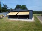Blechgarage Garage Doppeltgarage Metallgarage 7x6 m mit Aufbau Anthrazitgrau