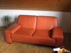 Sofa / Couch 2-sitzer Kunstleder Terrakotta