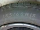 185/ 60 R15 84H Sommerreifen Felgen von Dunlop 4 Stück