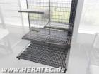 Regal mit Rollen Wanzl Chrom