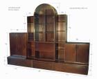 Schrankwand mit Vitrine