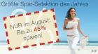 Den Sommer genießen . Die größte Sparaktion des Jhres