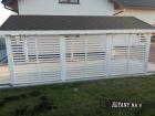 CARPORT GARAGENVORDACH HOLZÜBERDACHUNG FÜR AUTO 3 5x6m