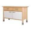 VÄRDE IKEA Unterschrank Weiss Echtholzplatte