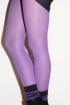 Lila Microfaser Strumpfhose blickdicht