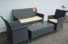 Auslaufwaren - Rattan-Set mit Kissen Allwetter Nr. 1633