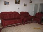 Sitzgarnitur Lederschlafcouch Ledersofa Ledersessel
