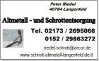 Kostenlose Schrottabholung