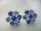 Funkelnde Ohrstecker orginal Swarovski Elemente Sapphire lt. Sapphire