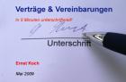 Geschäftliche Verträge Vereinbarungen