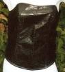 Korsage Bekleidungsleder schwarz Gr. 38/40