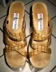Getragene Plateauschuhe Plateaumules Plateauwedge Plateaupantoletten
