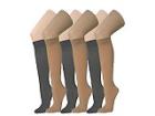 420 Nylon Stütz Kniestrümpfe 60 Den in schwarz beige 2er Verpackung nur 0 39 C