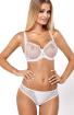 SET ATHINA Soft BH Bügel-BH String Pants BH-Sets Damenunterwäsche weiß