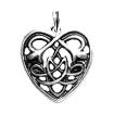 CELTIC HEART Amulett versilbert . www. ANTIK-GROUP. com