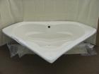Acryl Eckbadewanne braun 140x140 NEU