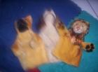 Drei original Handpuppen von Steiff