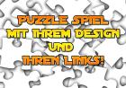 FLASH PUZZLE-SPIEL MIT IHREM DESIGN IHREM LOGO UND LINKS ZU IHRER WEBSITE