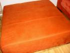 Big Polsterhocker 120 cm x 120 cm terrafarben Mikrofaser