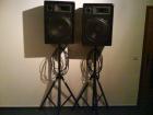 PA-Boxen Omnitronic DX-1522 2x 400 Watt Ständer Speakerkabel