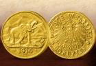 Tabora-Sovereign - die einzige Notgeldmünze der Welt in Gold
