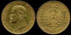 Sachsen-Coburg-Gotha. Ernst II. 1844-1893. 20 Mark 1896 A. Vorzüglich.