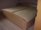 Schlafzimmer Doppelbett u. Kleiderschrank
