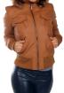 LEDERJACKE MIT KAPUTZE JACKE Gr. 40 / L